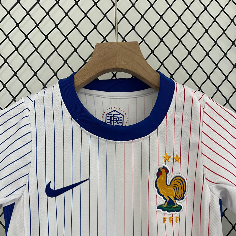 Kit Infantil França 24/25 Away - Branca