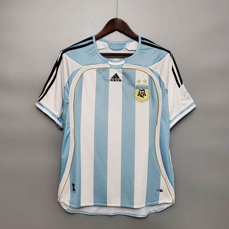 Camisa Argentina Retrô 2006 Azul e Branca - Adidas