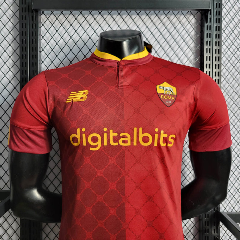 Camisa Roma I 23/24 Vermelha - New Balance - Masculino Jogador