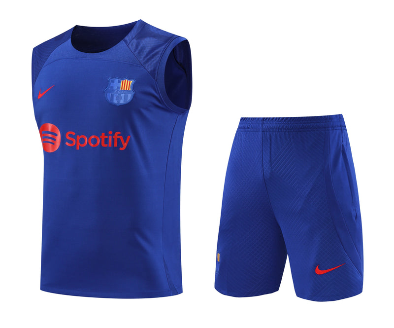 Kit Treino Barcelona 23/24 Nike - Azul