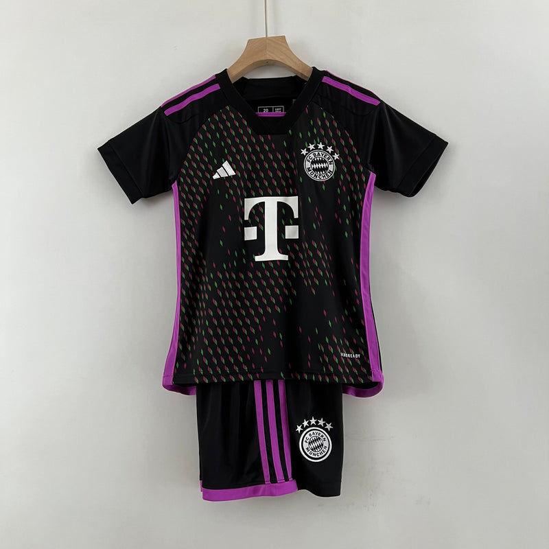 Kit Infantil Bayern Muchen II  23/24 Adidas - Preto