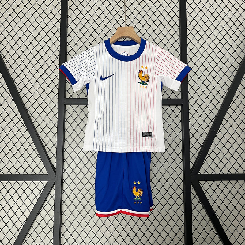 Kit Infantil França 24/25 Away - Branca