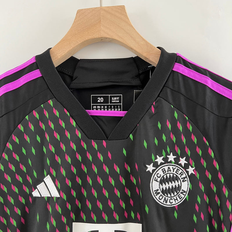 Kit Infantil Bayern Muchen II  23/24 Adidas - Preto