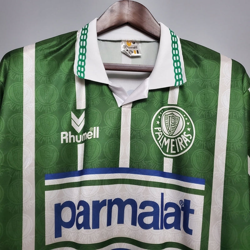 Camisa Palmeiras Retrô 9394 - Rhumell - Verde e Branca