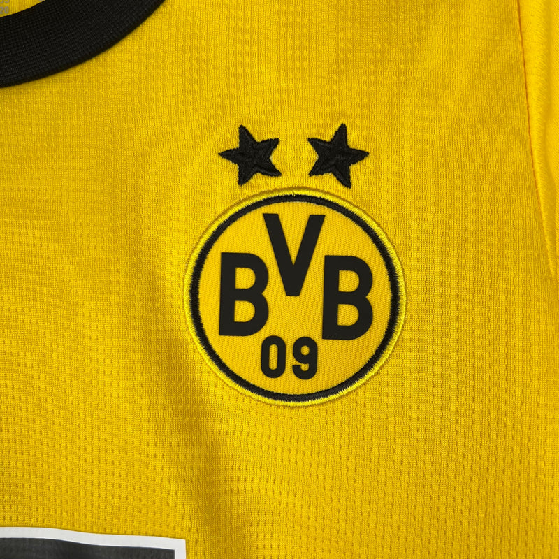 Kit Infantil Borussia Dortmund I 23/24 Puma - Amarela