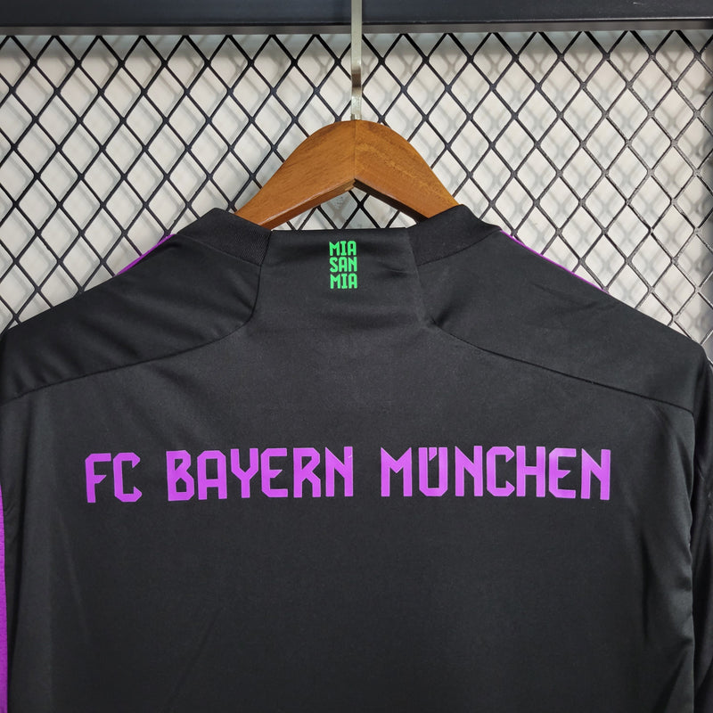 Camisa Bayern de Munique II 23/24 Adidas - Preto com Roxo