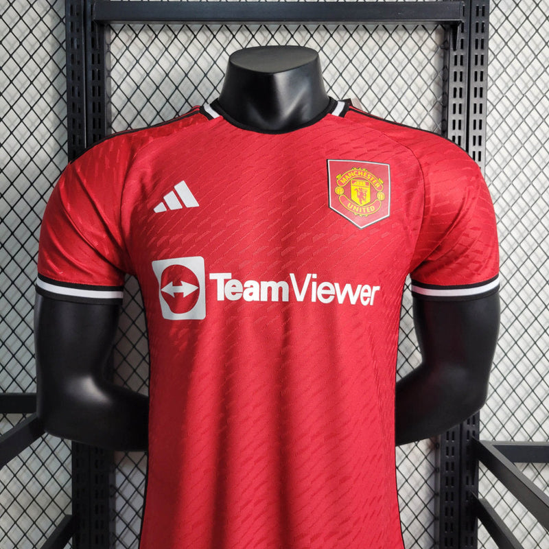 Camisa Manchester United I 23/24 - Vermelha - Adidas - Masculino Jogador