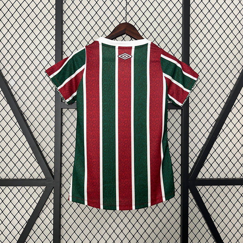 Camisa Fluminense I 24/25 Feminina - Umbro - Vermelha e Verde