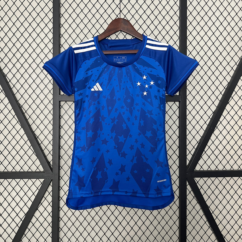 Camisa Cruzeiro I Feminina 24/25 - Adidas - Azul