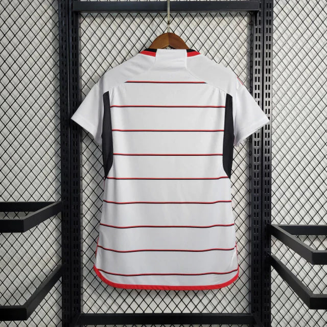 Camisa Feminina Flamengo ll 23/24 Adidas - Branca Vermelho