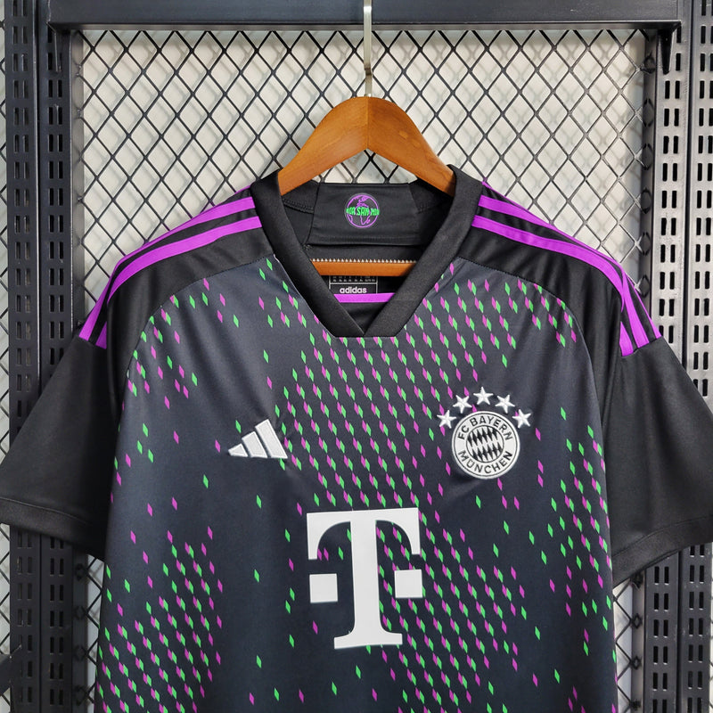 Camisa Bayern de Munique II 23/24 Adidas - Preto com Roxo