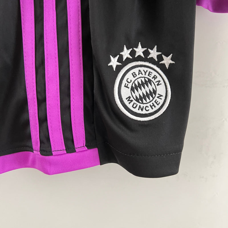 Kit Infantil Bayern Muchen II  23/24 Adidas - Preto