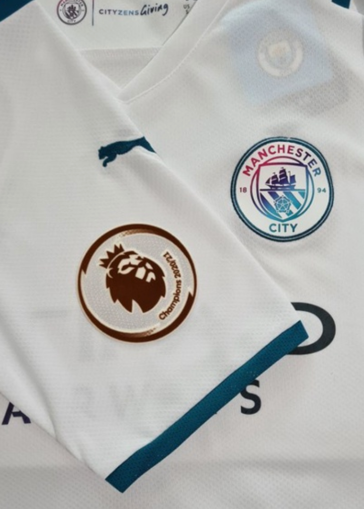 Camisa Manchester City II [Premier League] 21/22 Puma - Branco