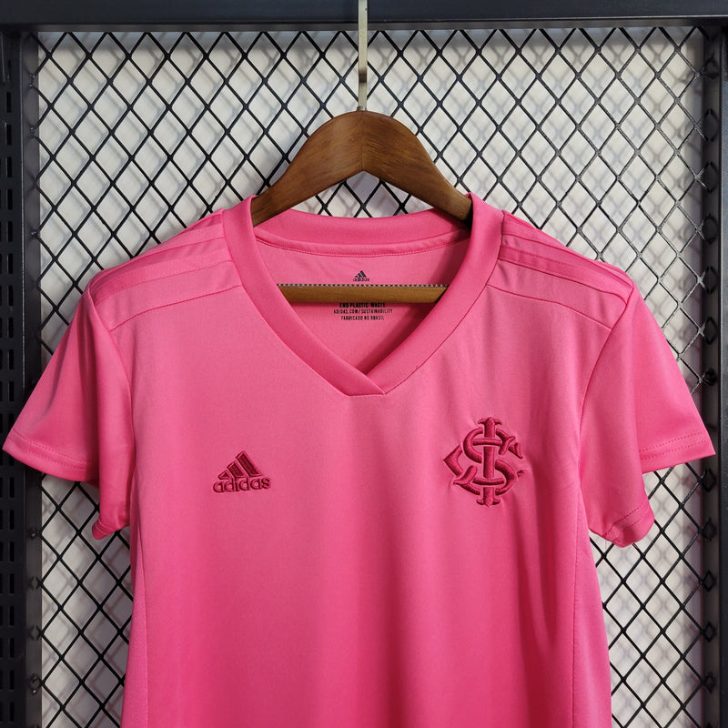 Camisa Internacional Outubro Rosa 22/23 Adidas Feminina - Rosa