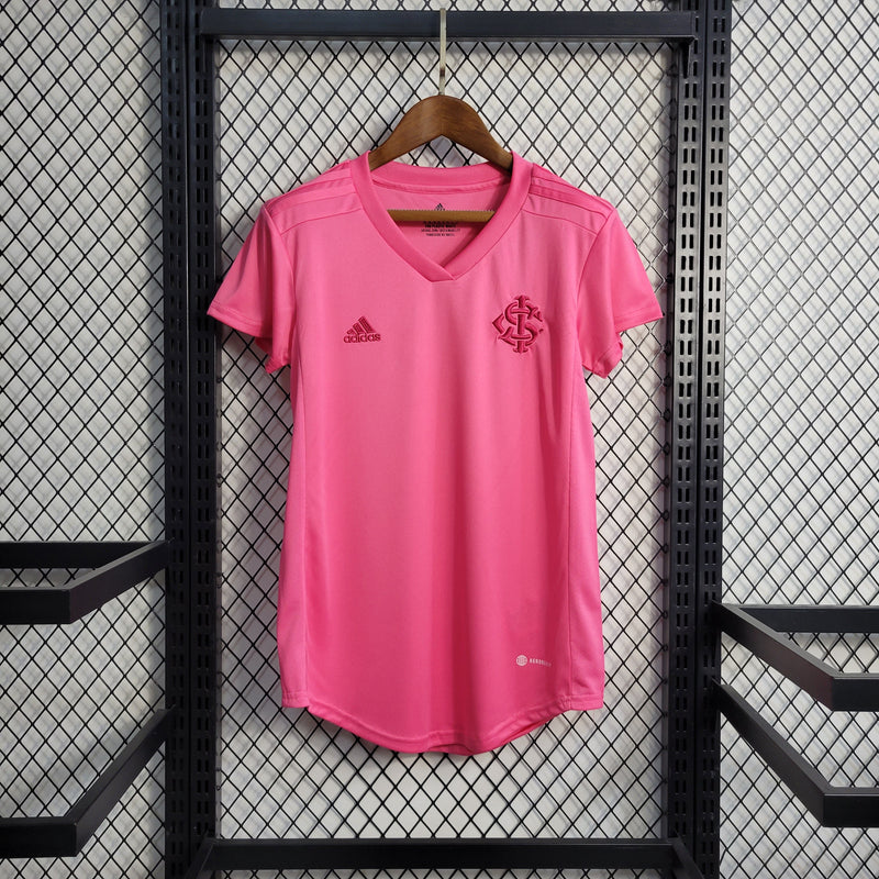 Camisa Internacional Outubro Rosa 22/23 Adidas Feminina - Rosa