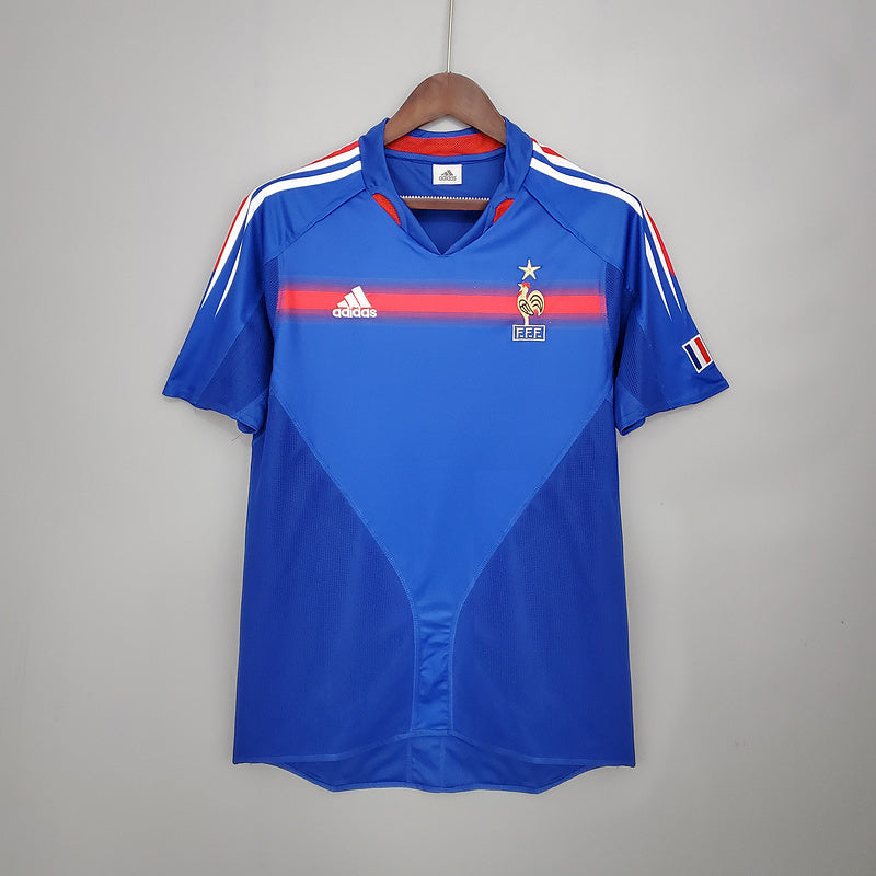 Camisa França Retrô 2004 Azul - Adidas