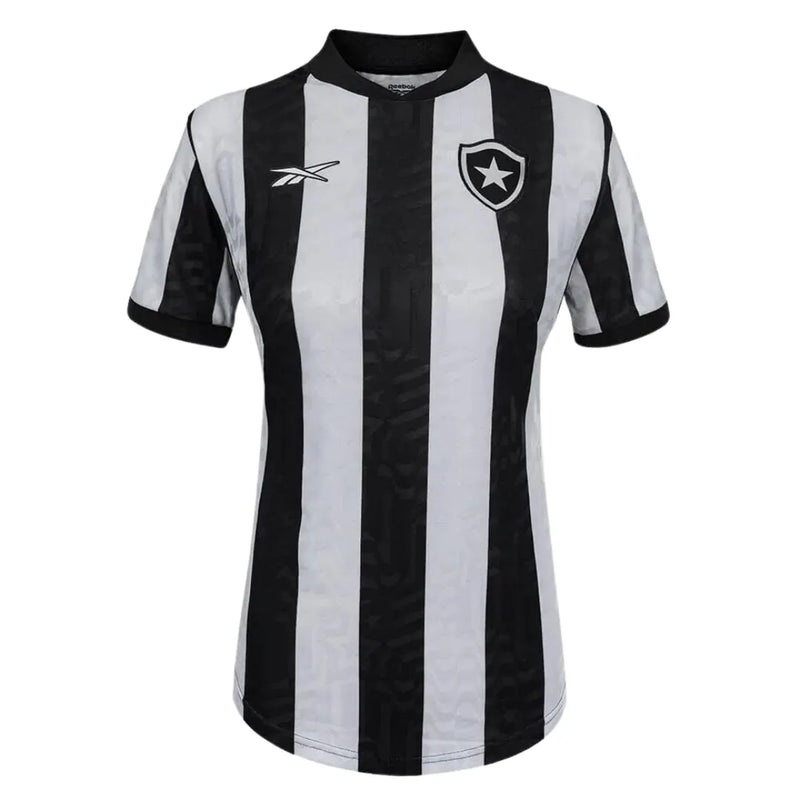 Camisa Feminina Botafogo I 23/24 Kappa - Preta e Branco