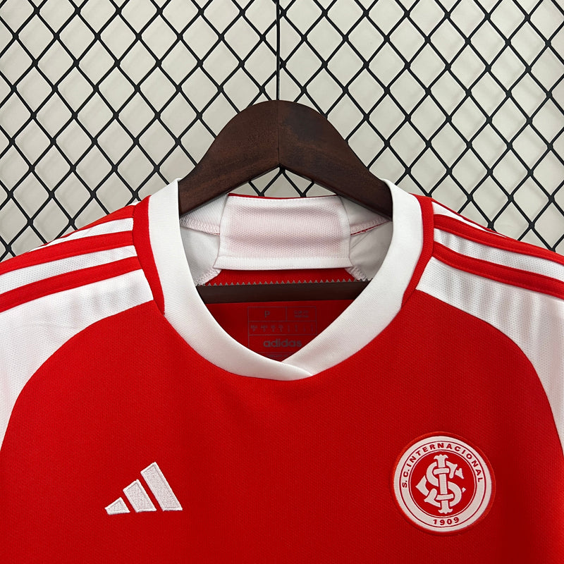 Camisa Feminina Internacional I 24/25 Adidas - Vermelha