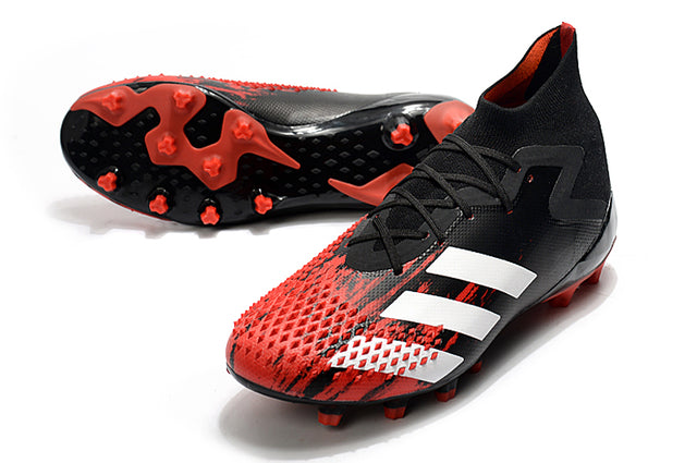 Chuteira Campo Adidas Predator Mutator .1 FG Black/Red - Cano Alto