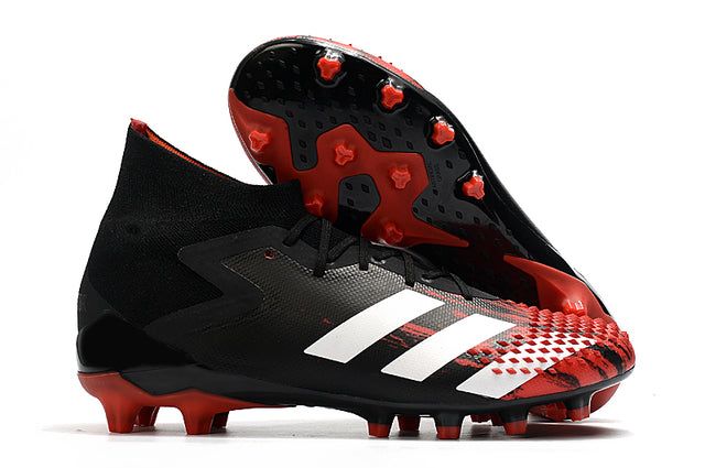 Chuteira Campo Adidas Predator Mutator .1 FG Black/Red - Cano Alto