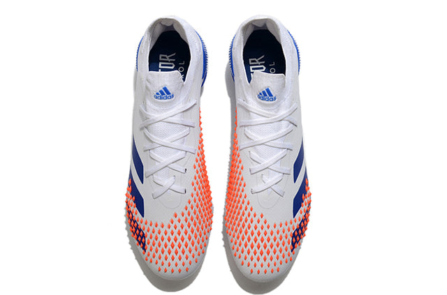 Chuteira Campo Adidas Predator Mutator .1 FG white/Blue - Cano Alto