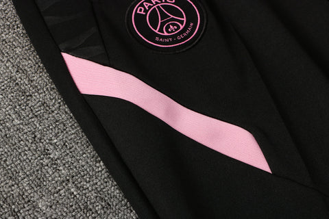 Conjunto PSG 21/22 Preta e Rosa - Nike - Com Ziper